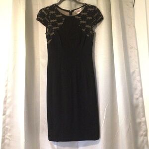 Yoana Baraschi NY Little Black Dress with Lace Inset Jersey, size 2